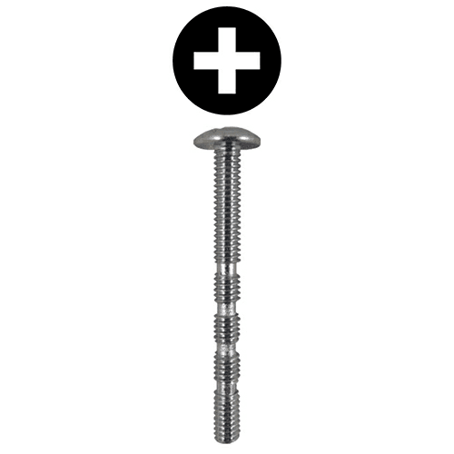 #8 x 1-3/4" Truss Head Break-Away Screws, Phillips Drive #8-32 Thread and Blunt Point, Zinc, Box of 1 Thousand by Quickscrews