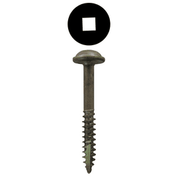 #7 x 1-1/4" Round Washer Head Face Frame/Pocket-Hole Screws, Square Drive Fine Thread and Type 17 Auger Point, Plain, Box of 1 Thousand by Quickscrews