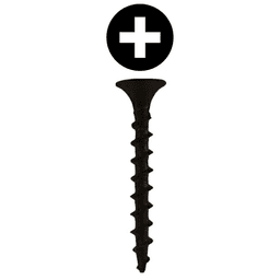 #10 x 4" Bugle Head Drywall Screws, Phillips Drive Coarse Thread and Sharp Point, Black, Box of Thousand by Quickscrews