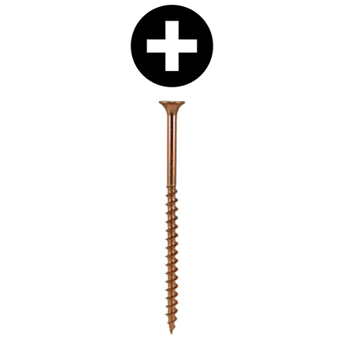 #8 x 2-1/2" Bugle Head Drywall Screws, Phillips Drive Coarse Thread and Sharp Point, Zinc Yellow, Box of 2.5 Thousand by Quickscrews