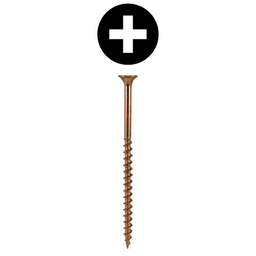 #8 x 2-1/2" Bugle Head Drywall Screws, Phillips Drive Coarse Thread and Sharp Point, Zinc Yellow, Box of 2.5 Thousand by Quickscrews