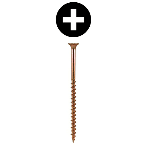 #8 x 3" Bugle Head Drywall Screws, Phillips Drive Coarse Thread and Sharp Point, Zinc Yellow, Box of 2 Thousand by Quickscrews