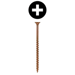 #8 x 3" Bugle Head Drywall Screws, Phillips Drive Coarse Thread and Sharp Point, Zinc Yellow, Box of 2 Thousand by Quickscrews