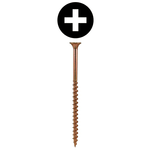 #8 x 2-1/2" Bugle Head Drywall Screws, Phillips Drive Coarse Thread and Sharp Point, Zinc Yellow, Box of 5 Hundred by Quickscrews