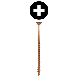 #8 x 2-1/2" Bugle Head Drywall Screws, Phillips Drive Coarse Thread and Sharp Point, Zinc Yellow, Box of 5 Hundred by Quickscrews