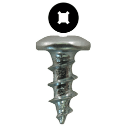 #8 x 7/16" Truss Head Drawer Slide Screws, Square/Phillips Drive Coarse Thread and Sharp Point, Zinc, Box of 1 Thousand by Quickscrews