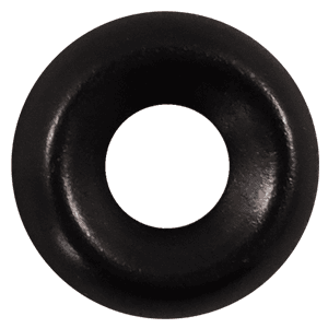 #06 Finish Cup Washer, Black, 100/Pack