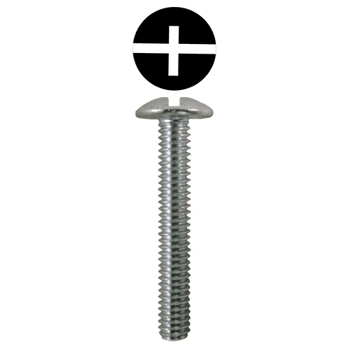4mm x 30mm Truss Head Machine Screws, Phillips/Slotted Drive M4 Thread and Blunt Point, Zinc, Box of 6.5 Thousand by Quickscrews
