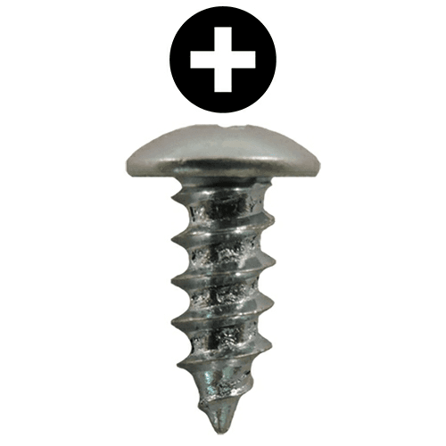 #8 x 7/16" Truss Head Hinge Edge Screws, Phillips Drive Fine Thread and Type A Point, Zinc, Box of 5 Thousand by Quickscrews