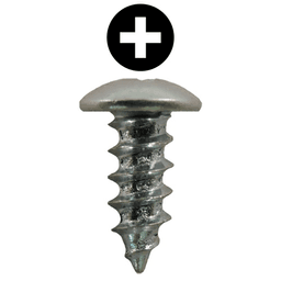 #8 x 7/16" Truss Head Hinge Edge Screws, Phillips Drive Fine Thread and Type A Point, Zinc, Box of 5 Thousand by Quickscrews