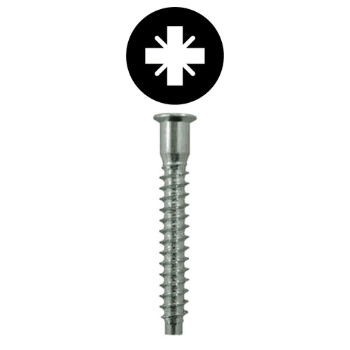 5mm x 40mm Flat Head Confirmat Screw, Pozi Drive Fine Thread and Blunt Point, Zinc, Box of 5 Thousand by Wurth