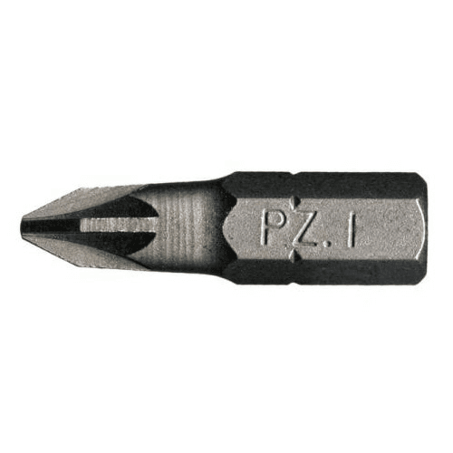 #1 x 1" Pozi Drive Insert Bit (10/Pack)