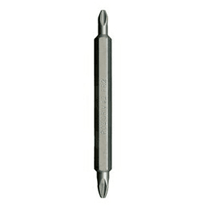 #2 x 2" Phillips/Pozi Drive Double End Power Bit (5/Pack)