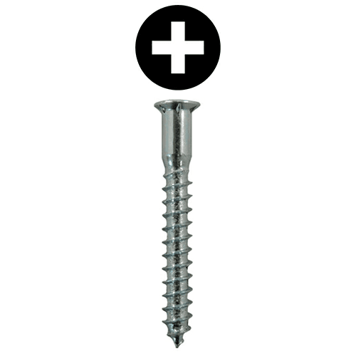 #6 x 7/16" Pan Head Drawer Slide Screws, Phillips Drive Coarse Thread and Sharp Point, Zinc, Box of 1 Thousand by Quickscrews