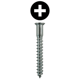 #6 x 7/16" Pan Head Drawer Slide Screws, Phillips Drive Coarse Thread and Sharp Point, Zinc, Box of 1 Thousand by Quickscrews