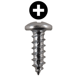 #6 x 7/16" Pan Head Hinge Edge Screws, Phillips Drive Fine Thread and Type A Point, Zinc, Box of 5 Thousand by Quickscrews