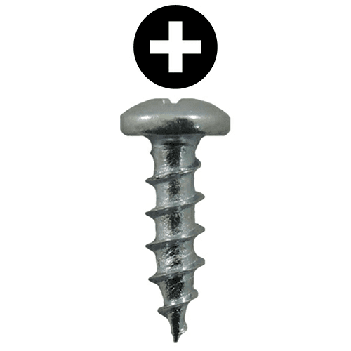 #6 x 7/16" Pan Head Drawer Slide Screws, Phillips Drive Coarse Thread and Sharp Point, Zinc, Box of 25 Thousand by Quickscrews