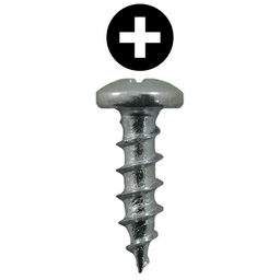 #6 x 7/16" Pan Head Drawer Slide Screws, Phillips Drive Coarse Thread and Sharp Point, Zinc, Box of 25 Thousand by Quickscrews