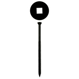 #8 x 3" Trim Head Drywall Screws, Square Drive Twinfast Thread and Twinfast Point, Black, Box of 5 Hundred by Quickscrews