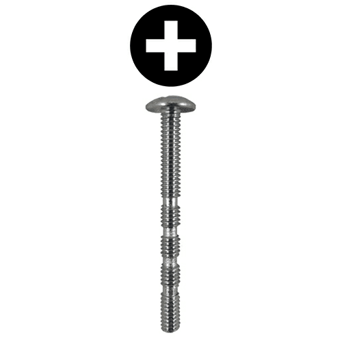 4mm x 61mm Truss Head Machine Screws, Phillips Drive M4 Thread and Blunt Point, Zinc, Box of 2.8 Thousand by Quickscrews