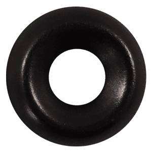 #06 Finish Cup Washer, Black, 500/Pack