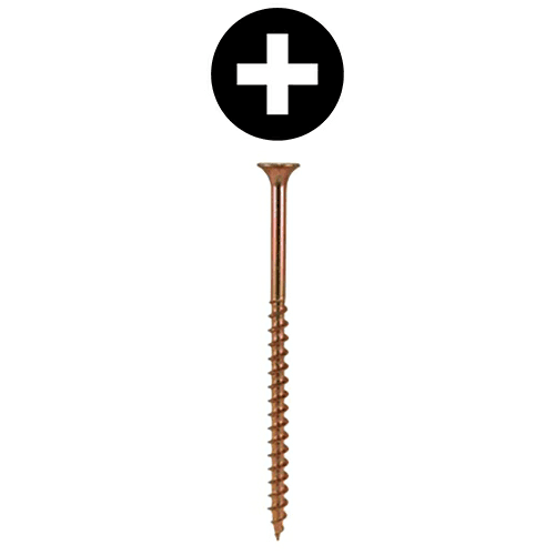 #7 x 2" Bugle Head Drywall Screws, Phillips Drive Coarse Thread and Sharp Point, Zinc Yellow, Box of 3 Thousand by Quickscrews