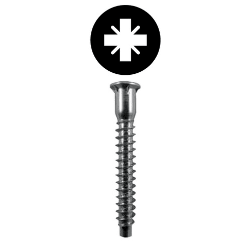7mm x 50mm Flat Head Confirmat Screw, Pozi Drive Coarse Thread and Blunt Point, Zinc, Box of Hundred by Wurth