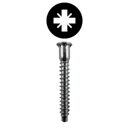 7mm x 50mm Flat Head Confirmat Screw, Pozi Drive Fine Thread and Blunt Point, Zinc, Box of Hundred by Wurth