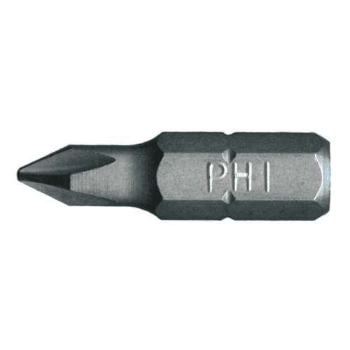 #1 x 1" Phillips Drive Insert Bit (100/Pack)