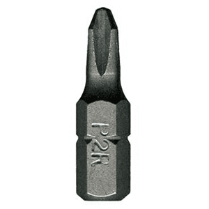 #2 x 1" Phillips Drive Reduced Insert Bit (100/Pack)