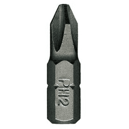 #2 x 1" Phillips Drive Insert Bit (100/Pack)
