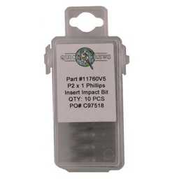 #2 x 1" Phillips Drive Impact Insert Bit (10/Box)