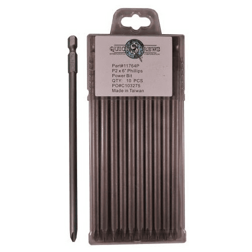 #2 x 6" Phillips Drive Power Bit (10/Box)