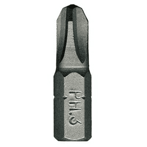 #3 x 1" Phillips Drive Insert Bit (100/Pack)