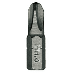 #3 x 1" Phillips Drive Insert Bit (100/Pack)