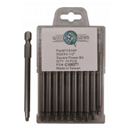 #2 x 3-1/2" Square Drive Power Bit (10/Box)