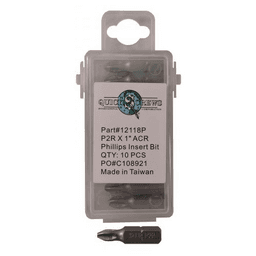 #2 x 1" Phillips ACR Drive Reduced Insert Bit (10/Box)