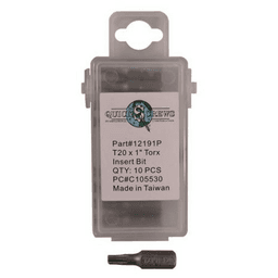 T20 x 1" Torx Drive Insert Bit (10/Box)
