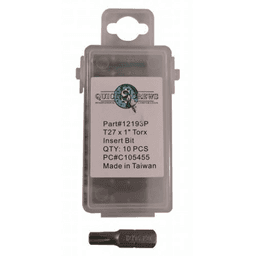 T27 x 1" Torx Drive Insert Bit (10/Box)