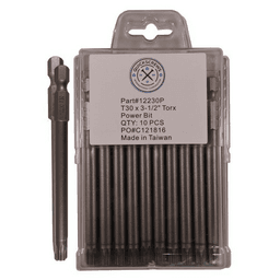 T30 x 3-1/2" Torx Drive Power Bit (10/Box)