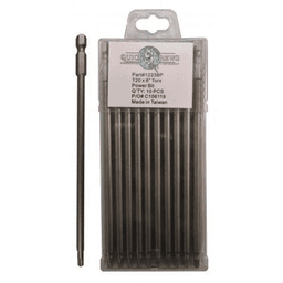 T20 x 6" Torx Drive Power Bit (10/Box)
