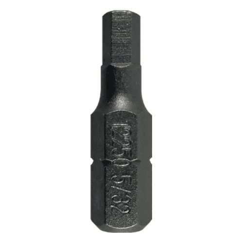1" Hex Tamper Proof Drive Insert Bit, 5/32" Shank (100/Pack)