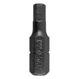 1" Hex Tamper Proof Drive Insert Bit, 5/32" Shank (100/Pack)