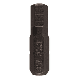 1" Hex Tamper Proof Drive Insert Bit, 7/32" Shank (100/Pack)