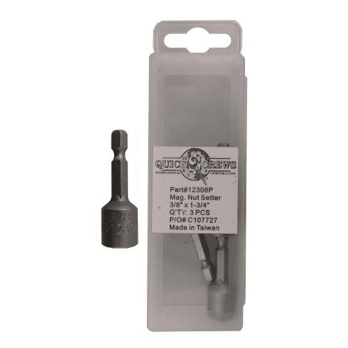 1-3/4" Magnetic Nut Setter, 3/8" Shank (3/Box)