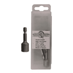 1-3/4" Magnetic Nut Setter, 3/8" Shank (3/Box)