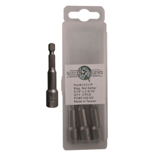 2-9/16" Magnetic Nut Setter, 5/16" Shank (3/Box)