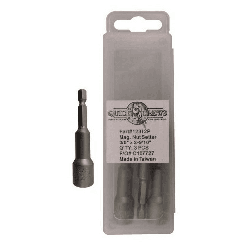 2-9/16" Magnetic Nut Setter, 3/8" Shank (3/Box)
