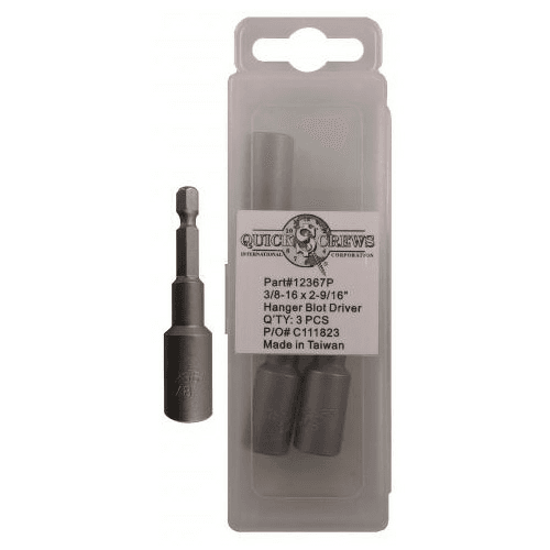 2-9/16" Hanger Bolt Driver, 3/8" Shank (3/Box)