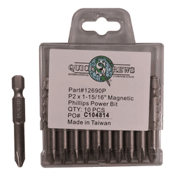 #2 x 1-15/16" Phillips Drive Magnetic Power Bit (10/Box)